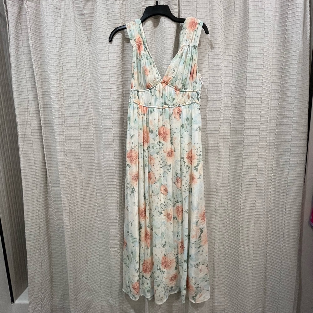H&M Floral Sleeveless Maxi Dress